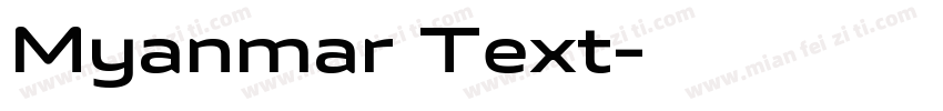 Myanmar Text字体转换